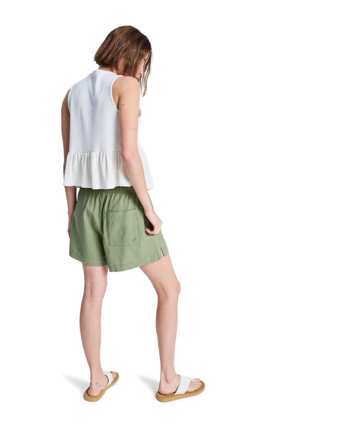 Short de plage taille élastique LEKEITIO BREAK Vert Femme 2/4