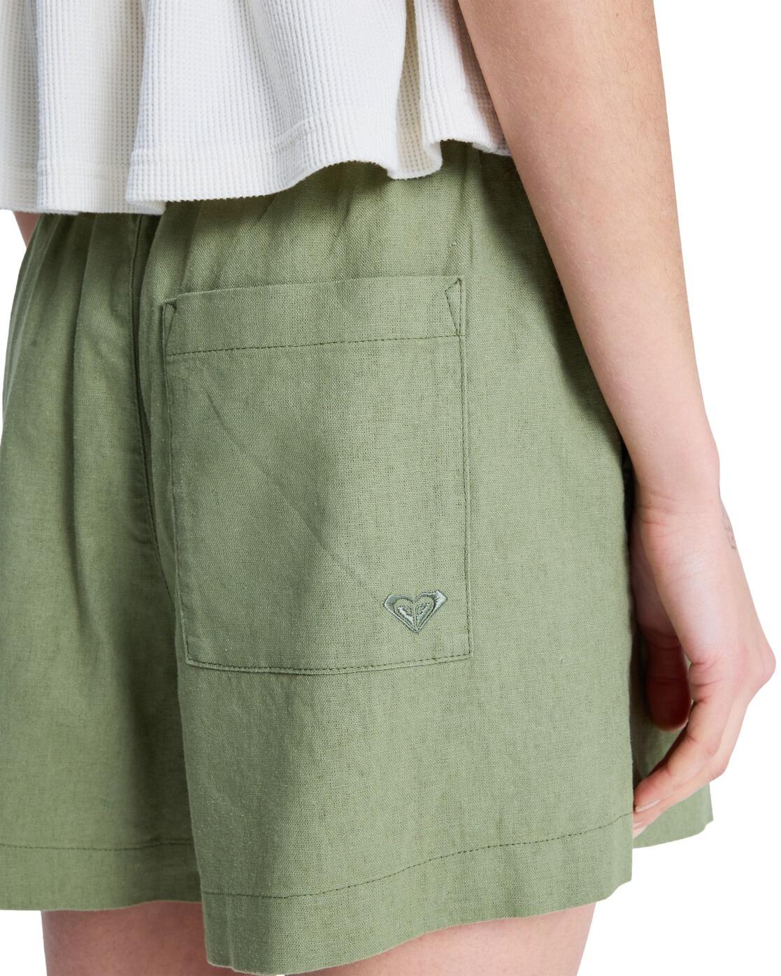 Short de plage taille élastique LEKEITIO BREAK Vert Femme 4/4
