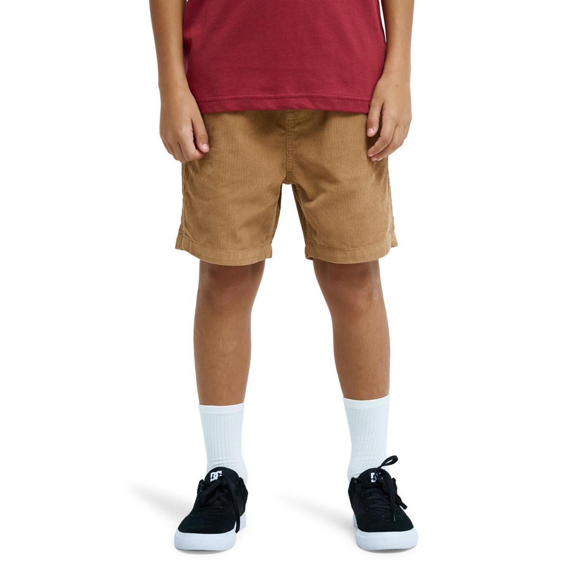 Quiksilver - Short De Marche À Taille Élastique Taxer Marron Garçon - Short - Marron - Decathlon