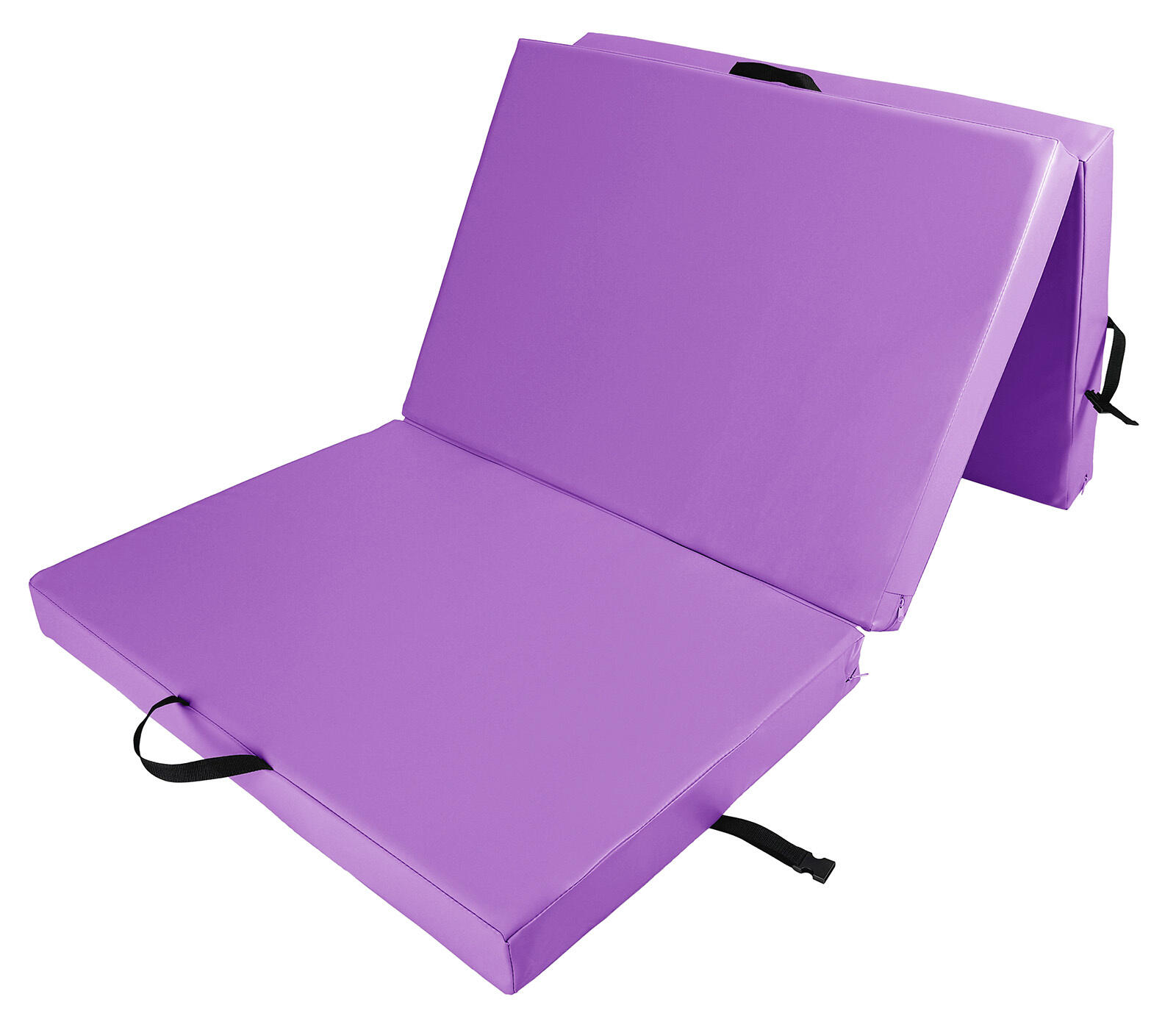 Materac gimnastyczny składany trzyczęściowy UNDERFIT 210 x 100 x 10 cm 2/4