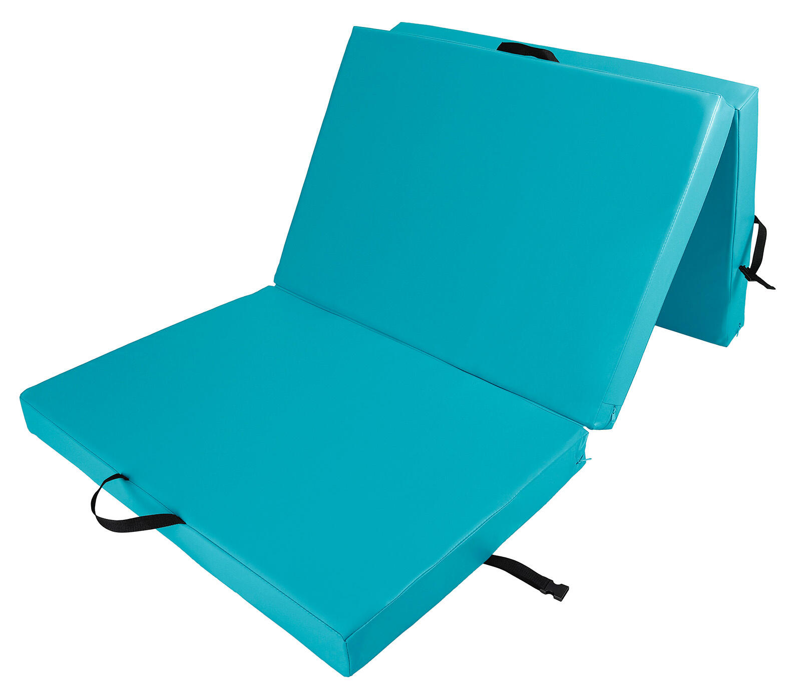 Materac gimnastyczny składany trzyczęściowy UNDERFIT 210 x 100 x 10 cm 2/4