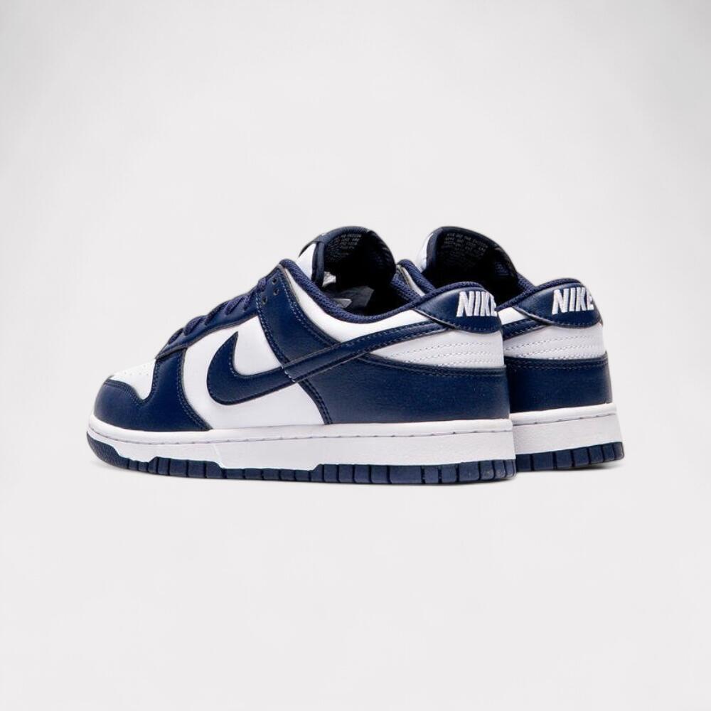 Nike Dunk Low White Midnight Navy 3/7