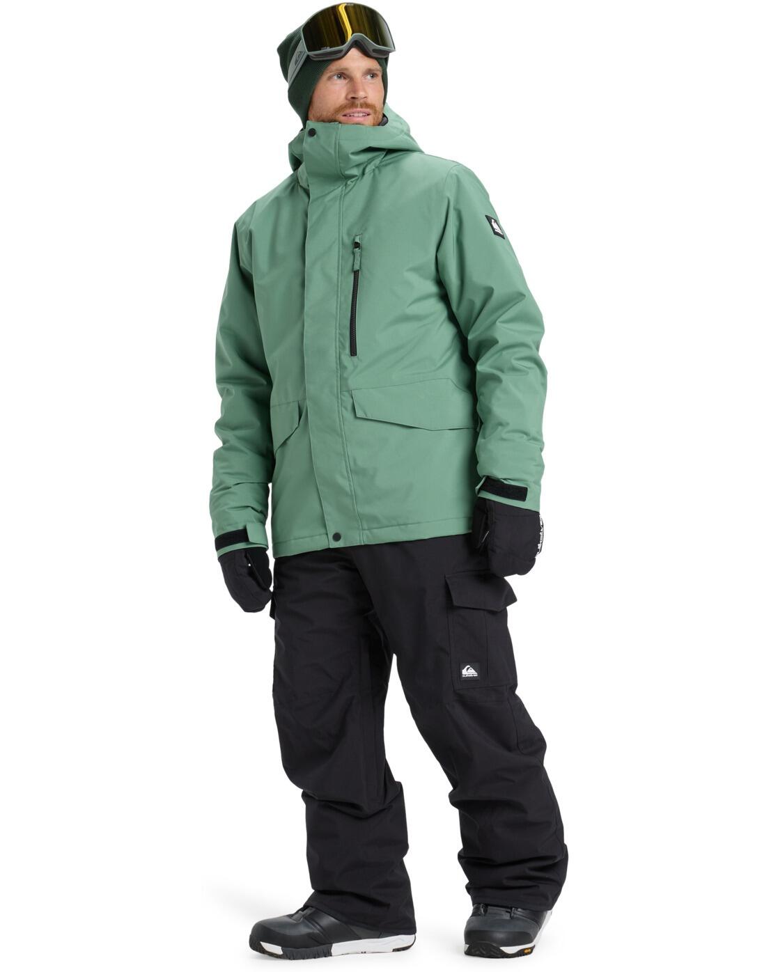 Veste de snow technique MISSION SOLID Vert Homme 3/4