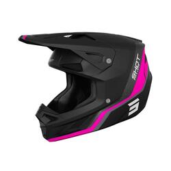 Casque Intégral Shot Speed Atomic Noir Rose Mat