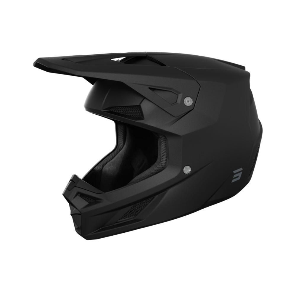 Shot Race Gear - Casque Intégral Shot Speed Solid Noir Mat - Casque - 53-54 Cm - Decathlon