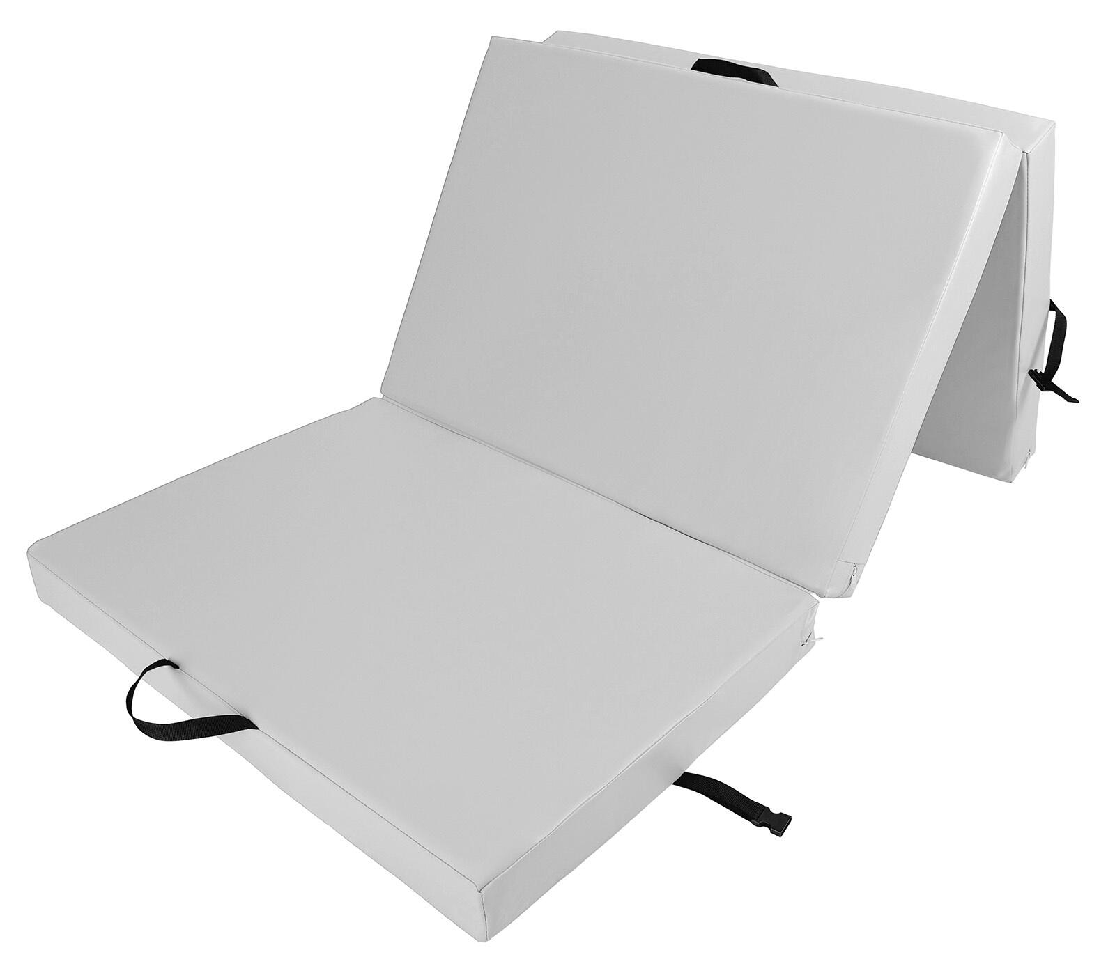 Materac gimnastyczny składany trzyczęściowy UNDERFIT 210 x 100 x 10 cm 2/4