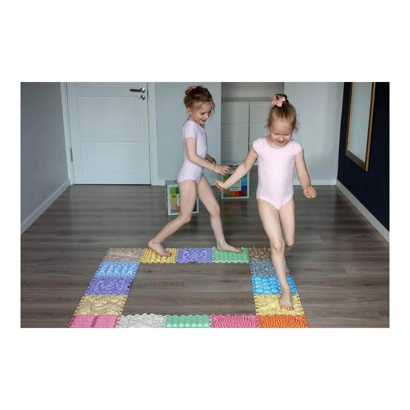 Saltea Senzorială Set Pastel 8 Piese