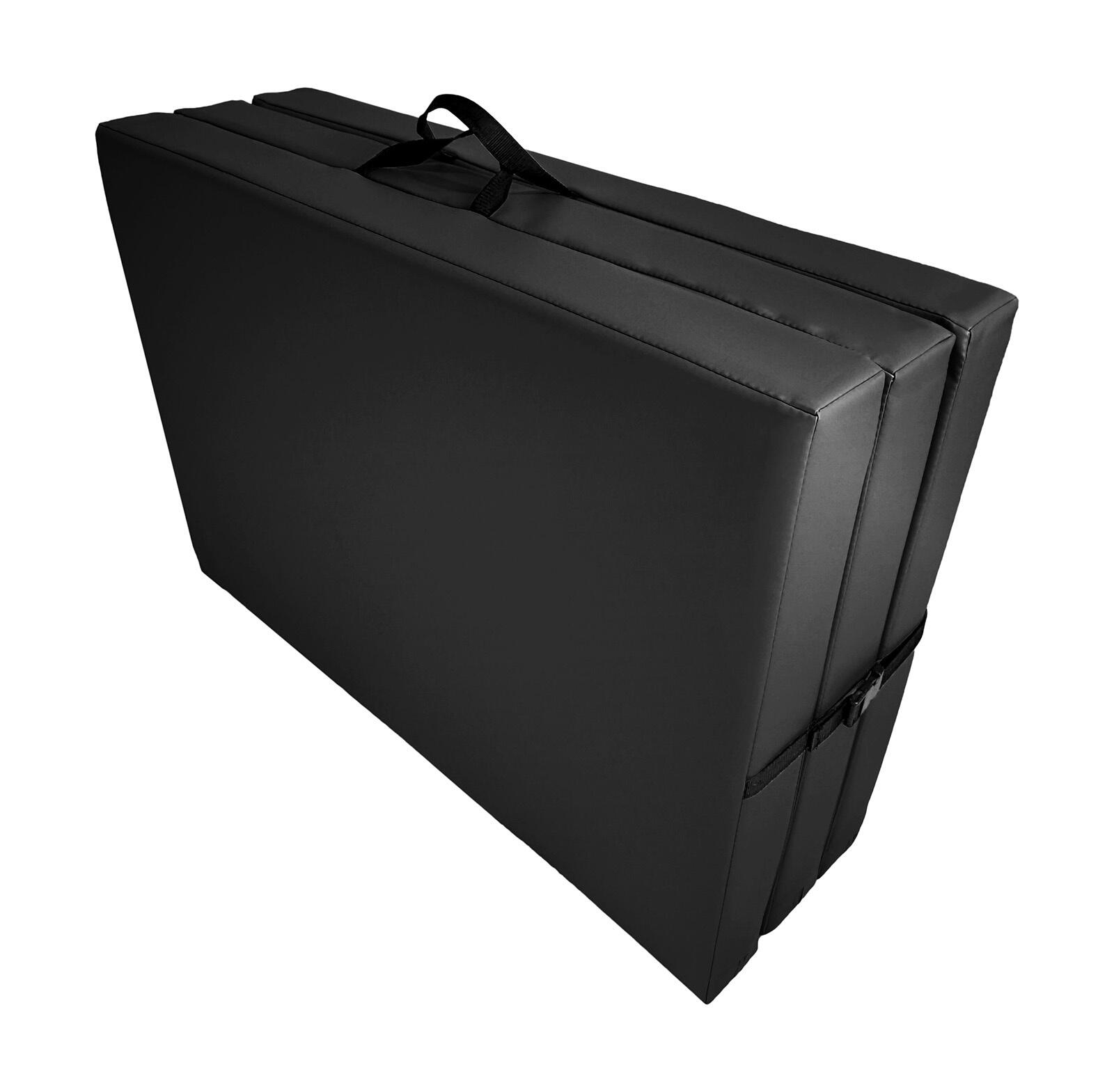 Materac gimnastyczny składany trzyczęściowy UNDERFIT 210 x 100 x 10 cm 3/4