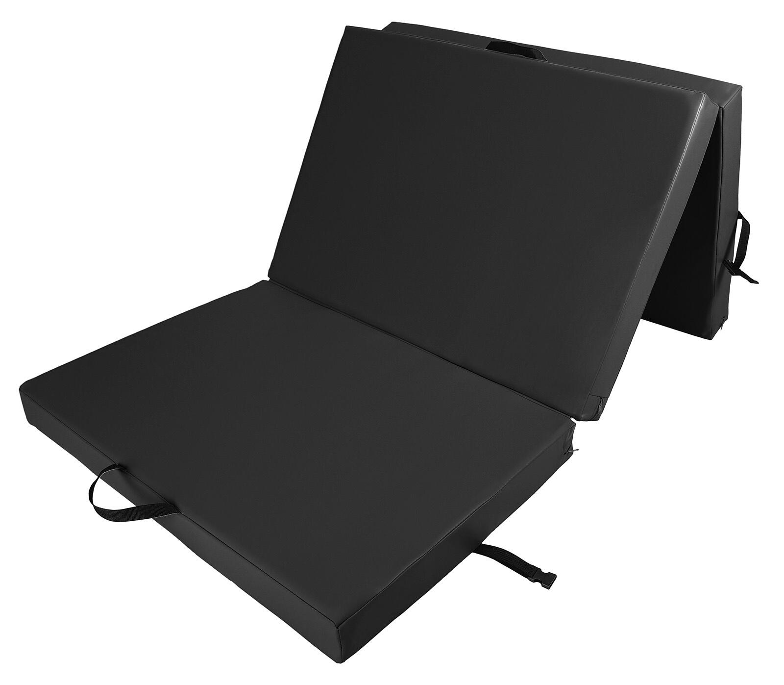Materac gimnastyczny składany trzyczęściowy UNDERFIT 210 x 100 x 10 cm 2/4