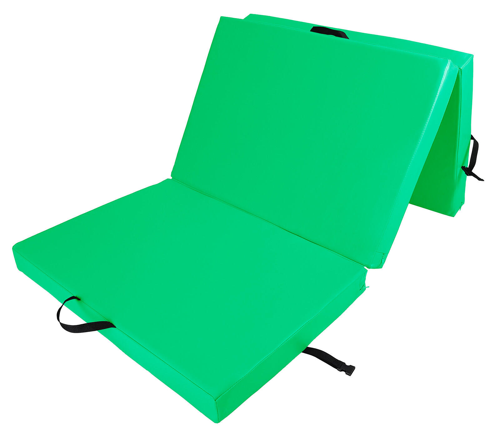 Materac gimnastyczny składany trzyczęściowy UNDERFIT 210 x 100 x 10 cm 2/4