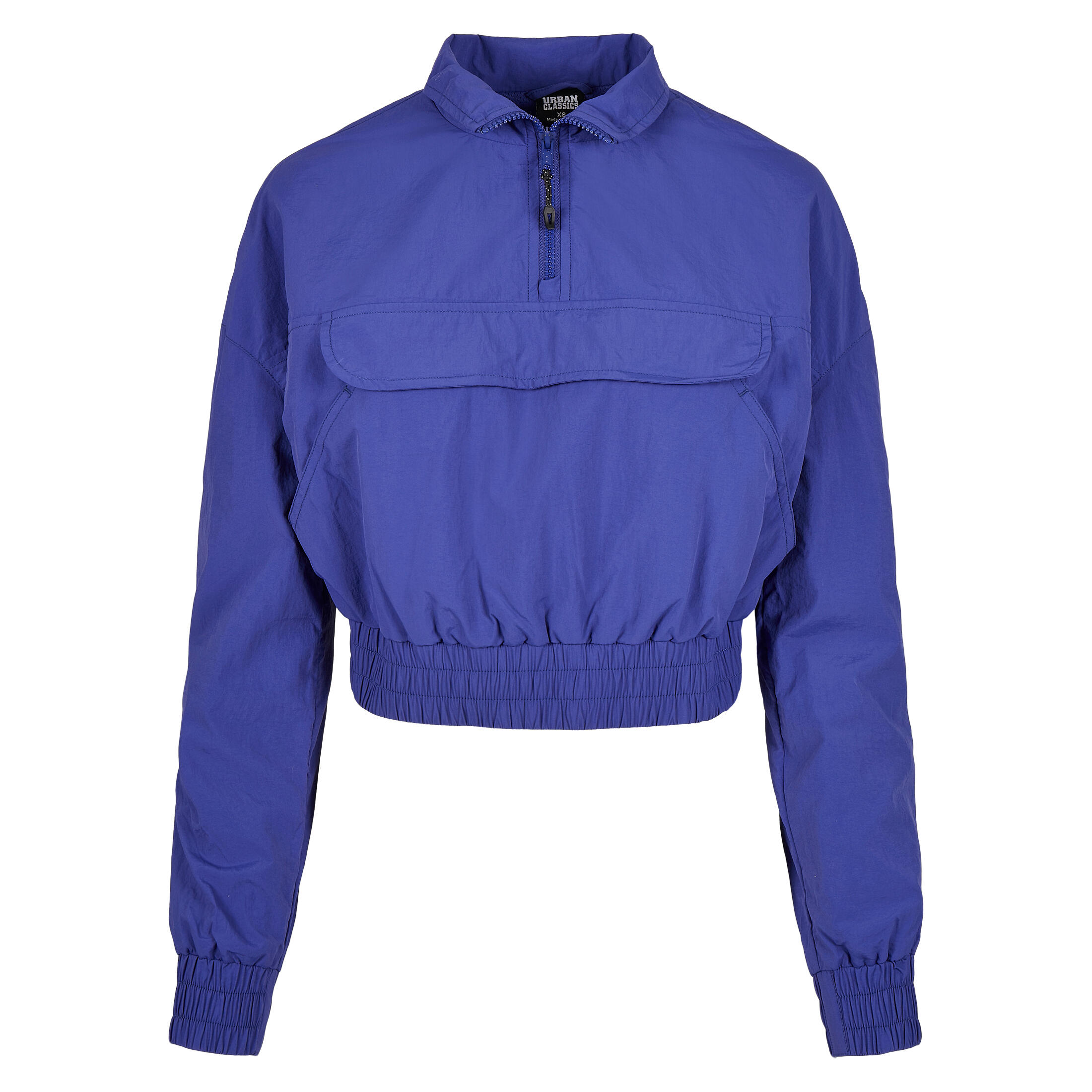 Urban Classics - Veste Femme Urban Classics Cropped Crinkle Nylon - Veste - Bleu - Decathlon