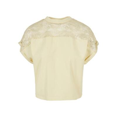 Dames-t-shirt van kant urban classics oversized gt