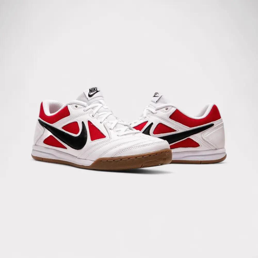 Botas de fútbol para hombre NIKE GATO White / Black-Gym Red-Gum Dark Brown 4/5