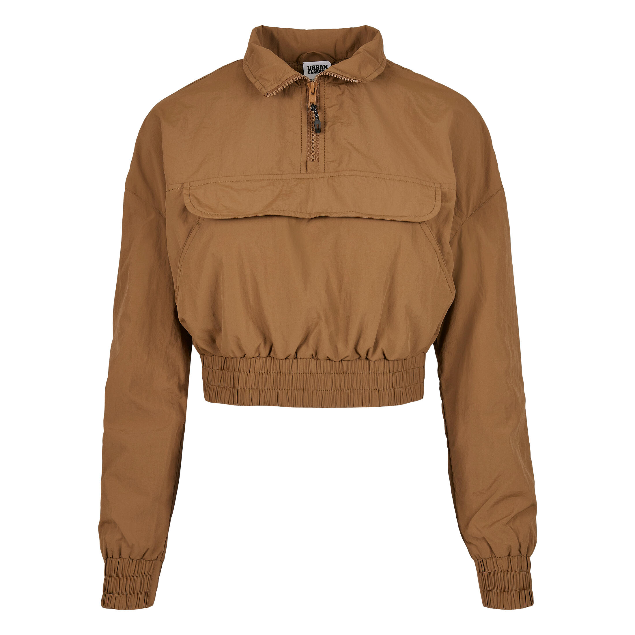 Urban Classics - Veste Femme Urban Classics Cropped Crinkle Nylon - Veste - Marron - Decathlon