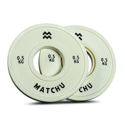 Mini Hantelscheiben 2er Set - 0,25 kg ø 50mm - Bumper Plates - Fractional Plates