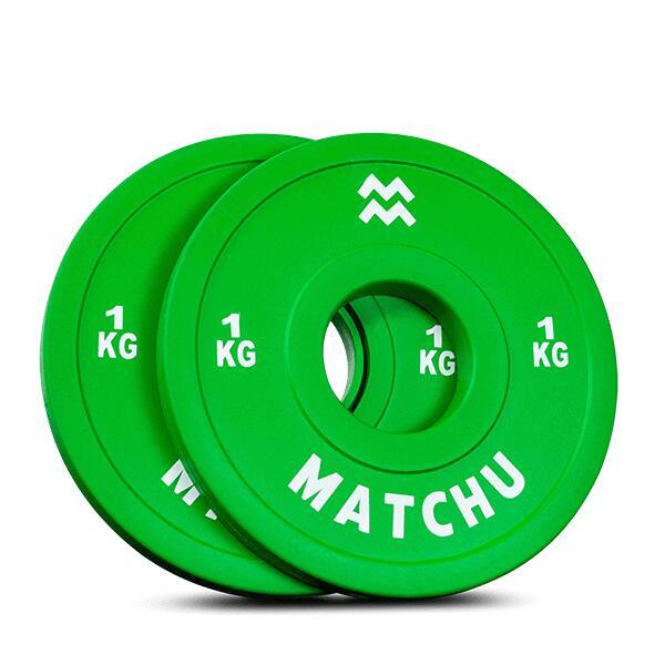 Plaques Fractionnelles Olympiques 2,5 Kg - VirtuFit - Revêtement Caoutchouc - Diamètre 50 Mm