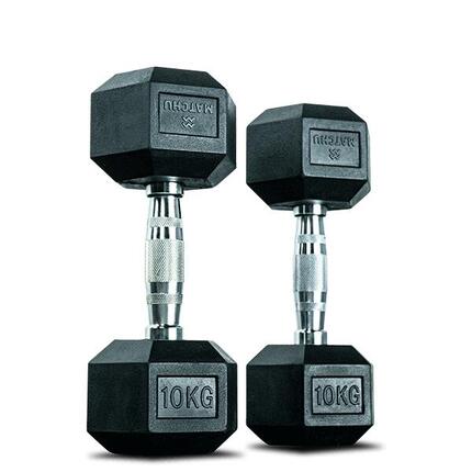 Hantel Hexagon Set – 2 x 10 kg – Dumbbell Set - Kurzhantel Set