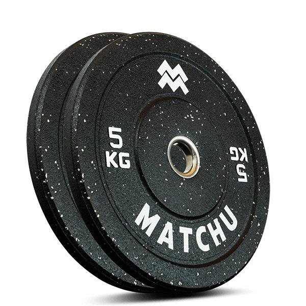 Dischi Bumper - Gomma Dura - Disco Palestra - Nero - 50mm - Coppia, 5–25 kg 1/7