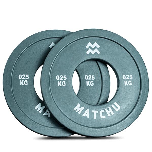 Matchu Sports - Disque Olimpique - Fractional Plates 0,25kg - Ø 50mm Bague Intérieure - Poids De Musculation - Gris - 250 G - Decathlon