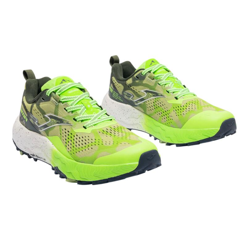 Zapatillas Trail Hombre Joma Sima 26 Verde Flúor Resistentes 2/5