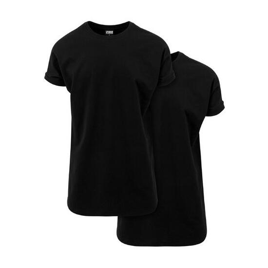 T-shirt préemballés à revers longs Urban Classics (x2)