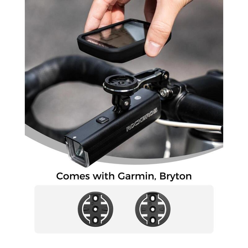 Suport computer bicicletă ROCKBROS pentru Garmin și Bryton, aluminiu