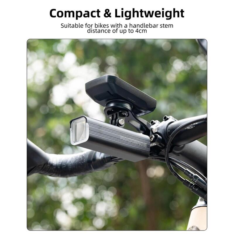 Suport computer bicicletă ROCKBROS pentru Garmin și Bryton, aluminiu