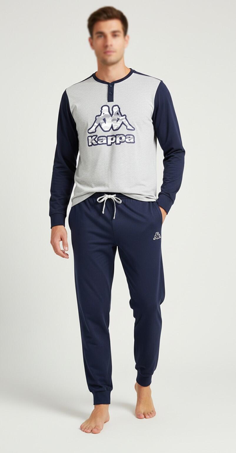 Pijama longo de algodão para homem Kappa 2/7