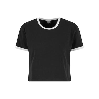Dames-t-shirt urban classics contrast retro