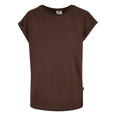 Dames-t-shirt met lange schouders urban classics organic