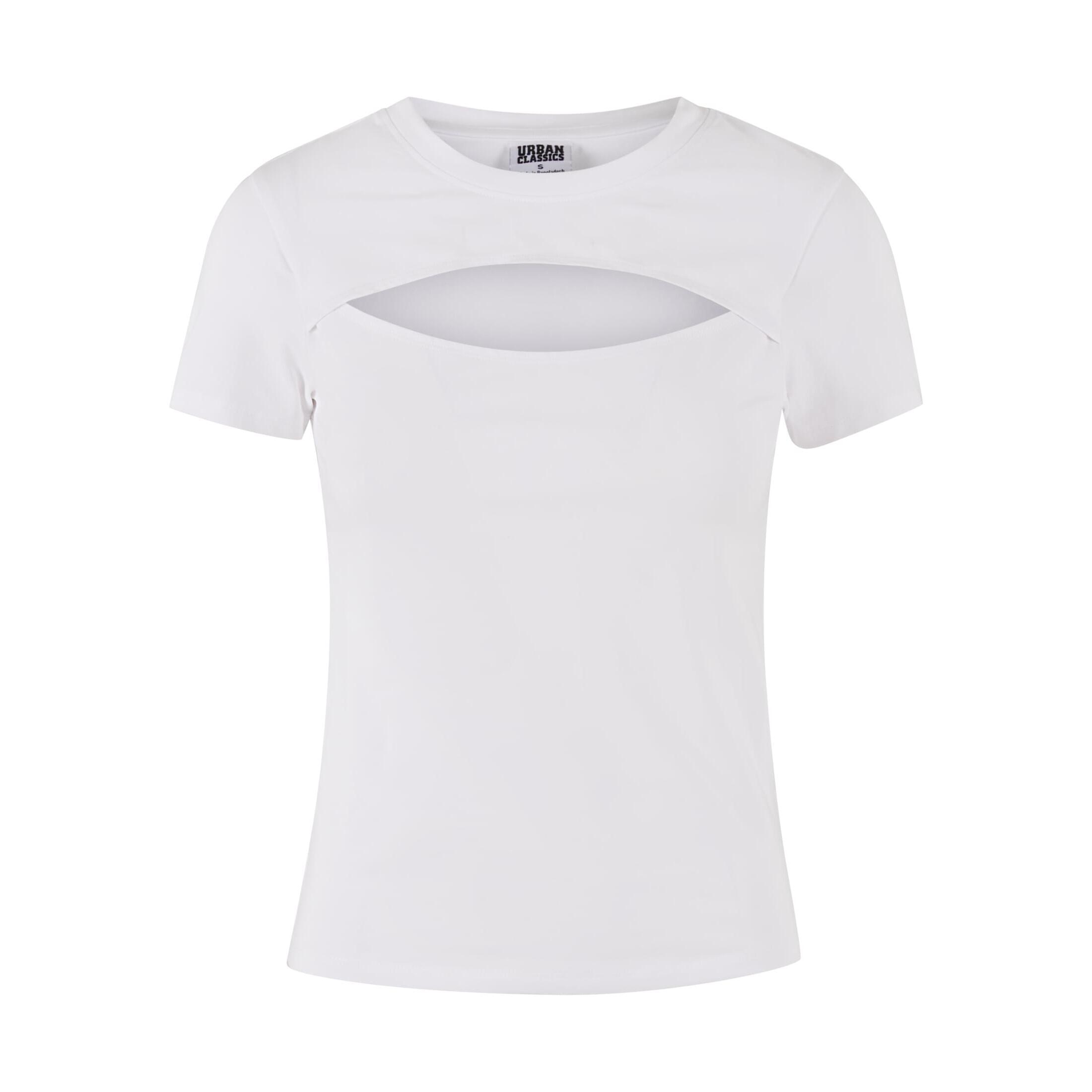 Urban Classics - T-shirt Courte Femme Urban Classics Cut Out - T-shirt Manches Courtes - Blanc - Decathlon