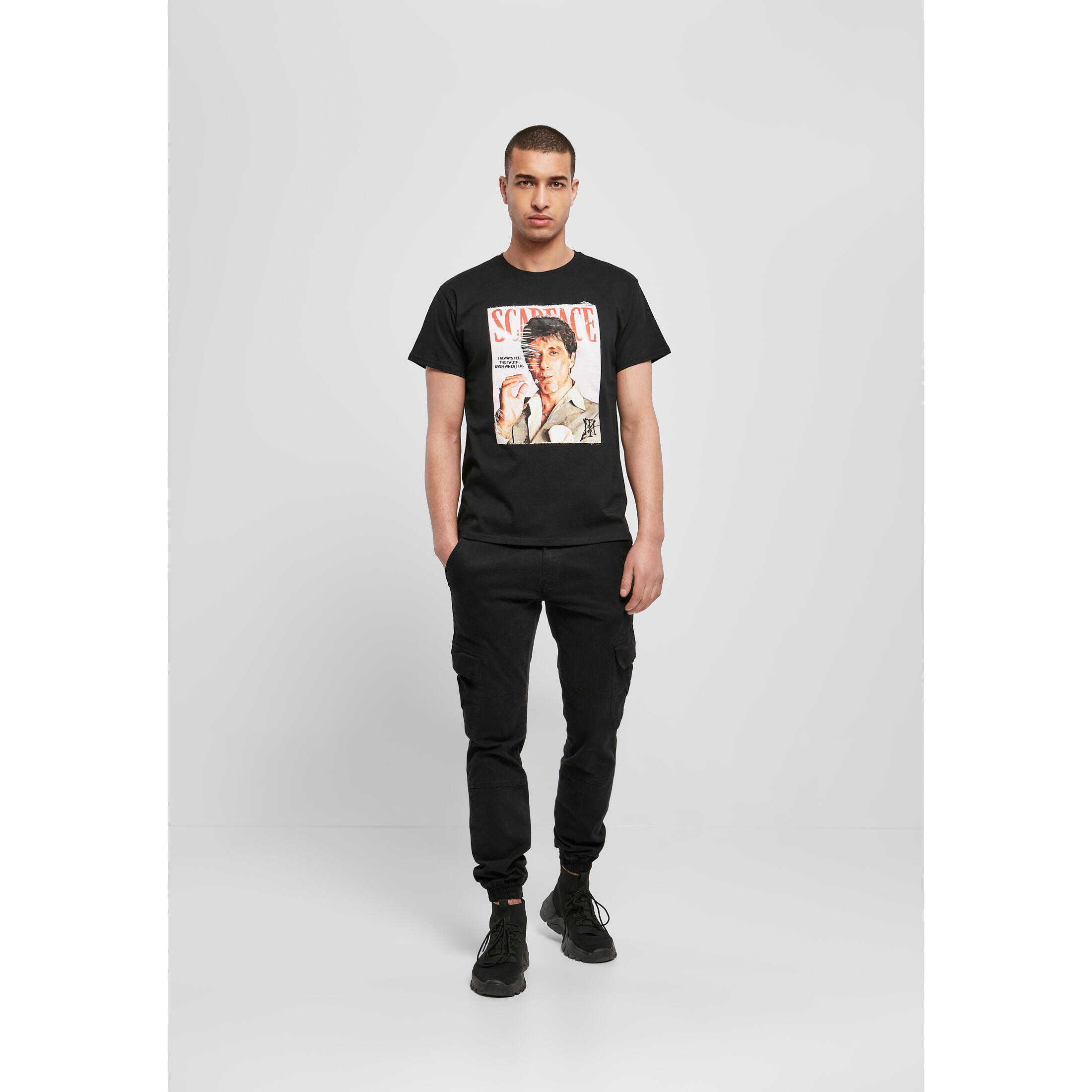 Urban Classics - T-shirt Urban Classics Scarface Magazine Cover - T-shirt Manches Courtes - Noir - Decathlon