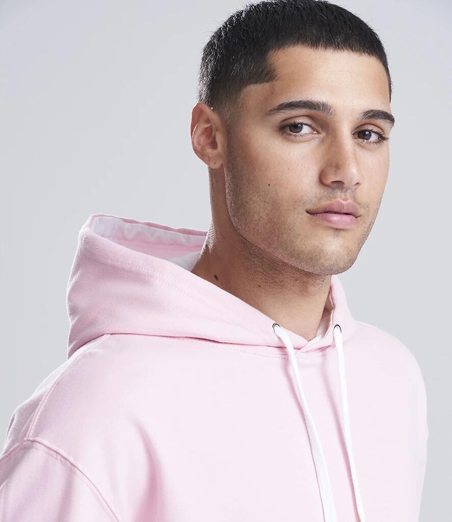 Felpa Con Cappuccio E Zip AWDis Just Hoods - Unisex, 22 Colori, Taglie S-5XL, Tessuto Fleece Morbido, Perfetta Per L'inverno - Foto 2