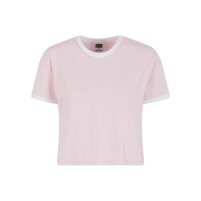 Dames-t-shirt urban classics contrast retro