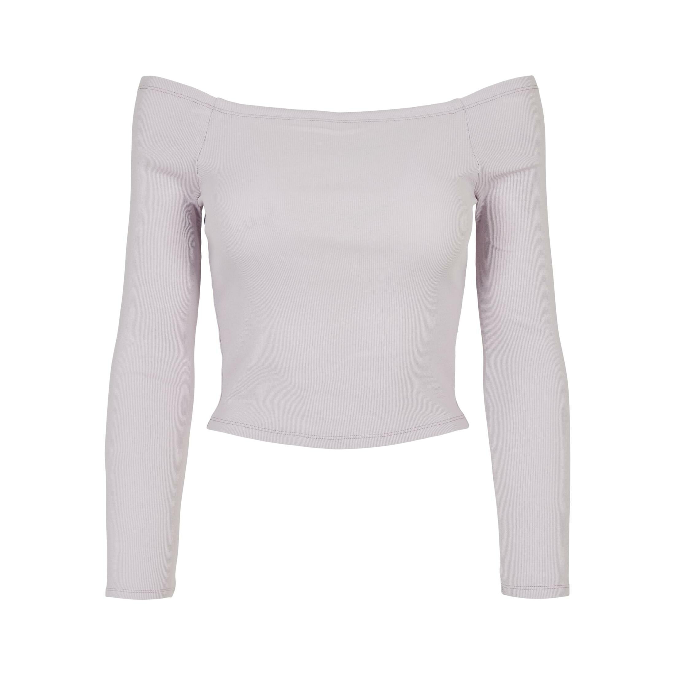 Urban Classics - T-shirt À Manches Longues Et Épaules Dénudées Femme Urban Classics - T-shirt Manches Longues - Violet - Decathlon