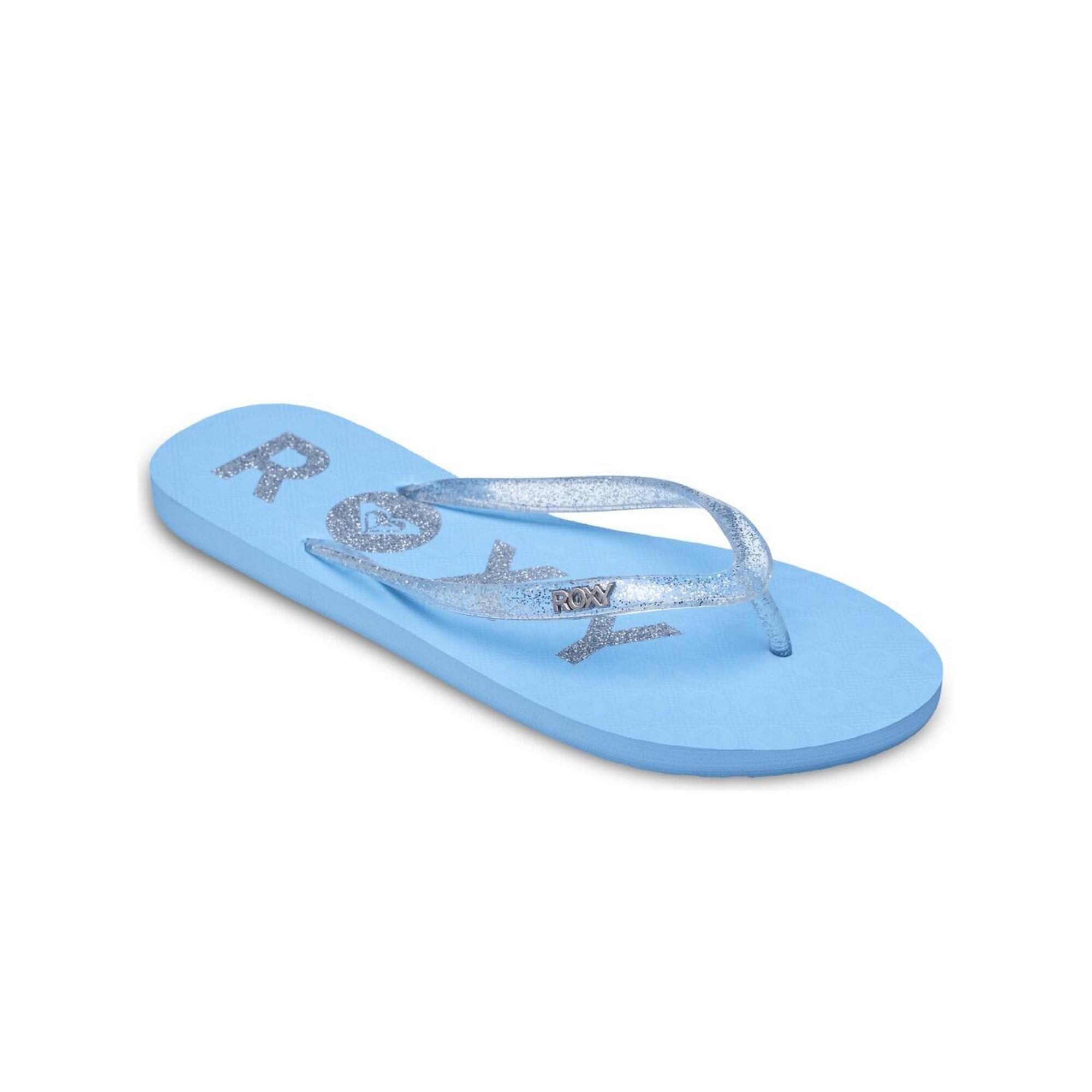 Roxy - Tongs Viva Sparkle Bleu Femme - Tongs - Bleu - Decathlon