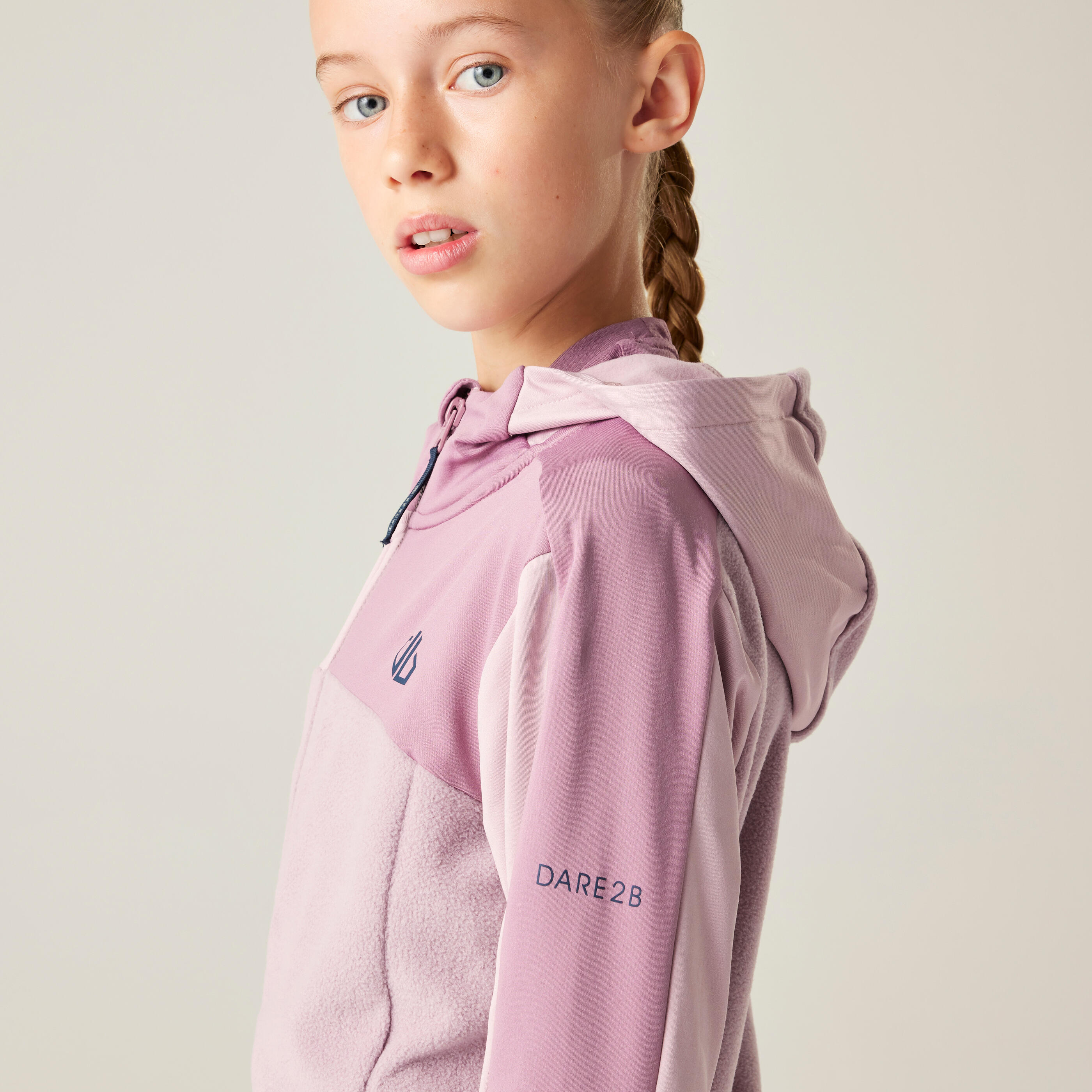 Fleece Kinderen Skiën Capuchon 4/4