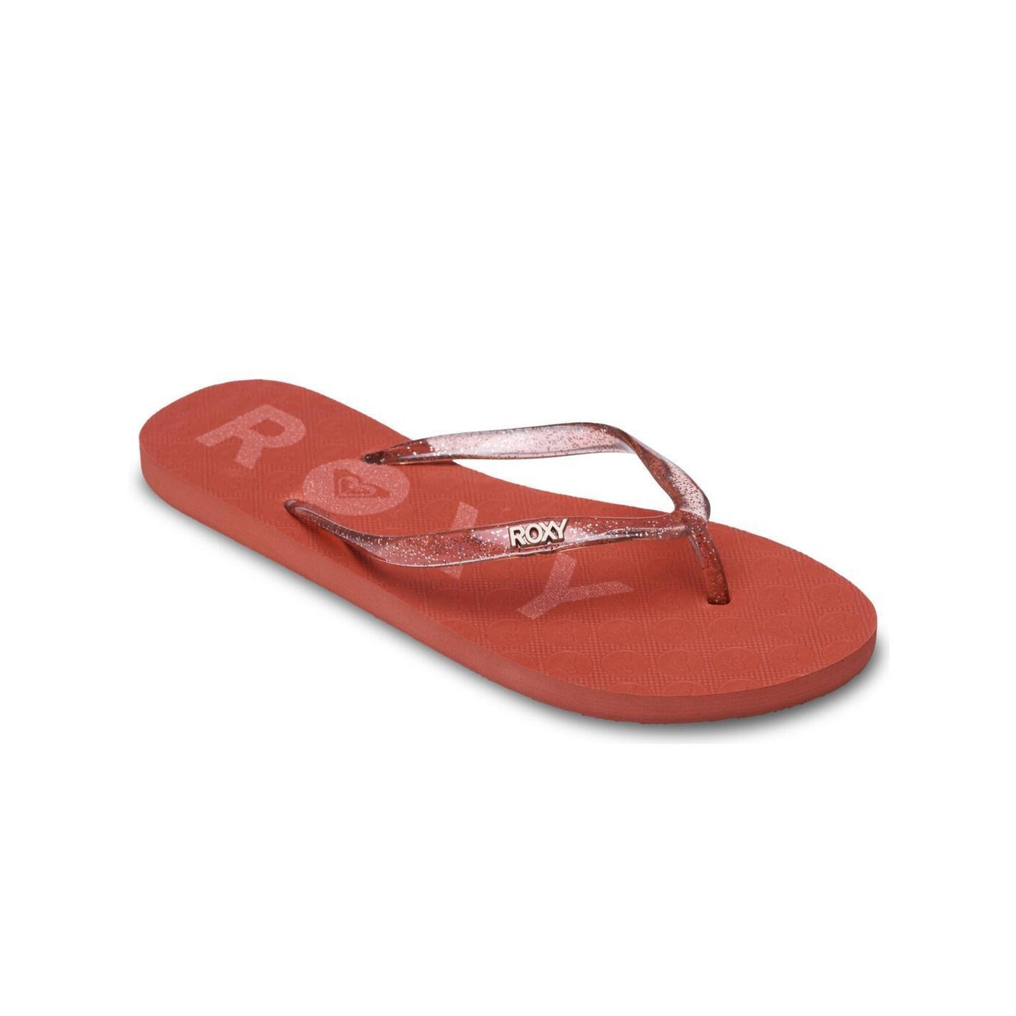 Roxy - Tongs Viva Sparkle Orange Femme - Tongs - Orange - Decathlon