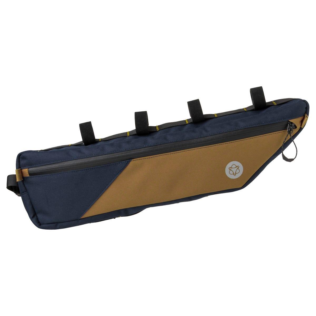 Geantă de cadru Venture maro, hidrofobă, cu elemente reflectorizante 3M