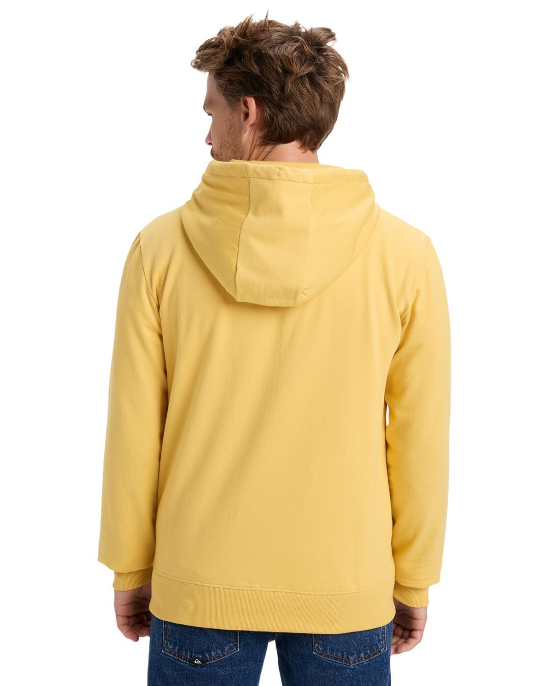 Sweat à capuche zippé BASIC ZIP Jaune Homme 2/4
