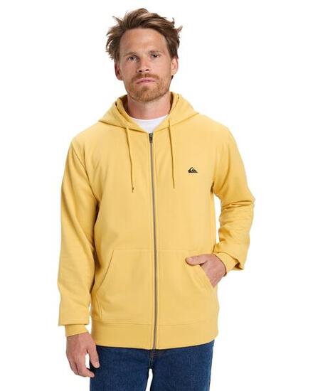 Sweat à capuche zippé BASIC ZIP Jaune Homme