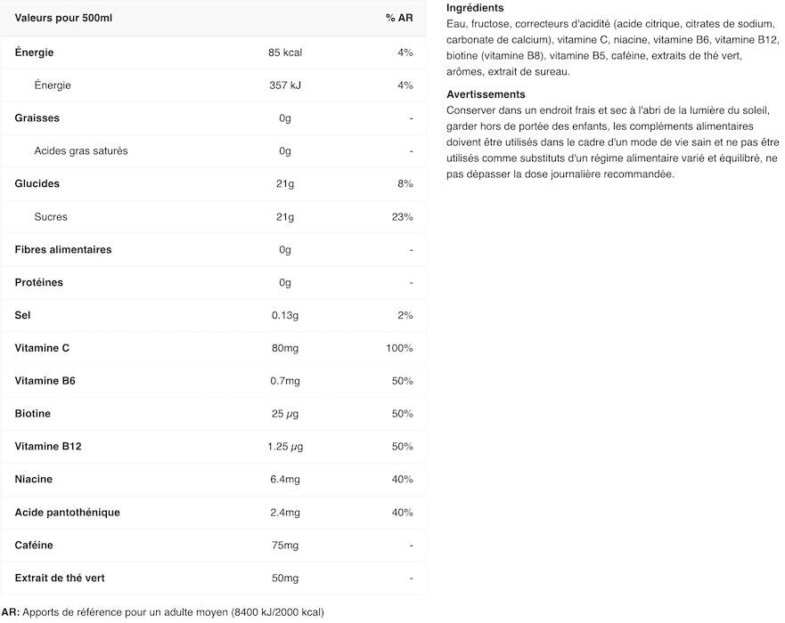 Bevande vitaminiche - Vitamin Well React - Ribes Nero 2/3