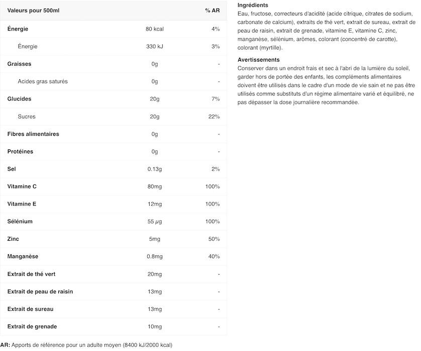 Boissons vitaminées - Vitamin Well Boost - Myrtille Framboise 2/3