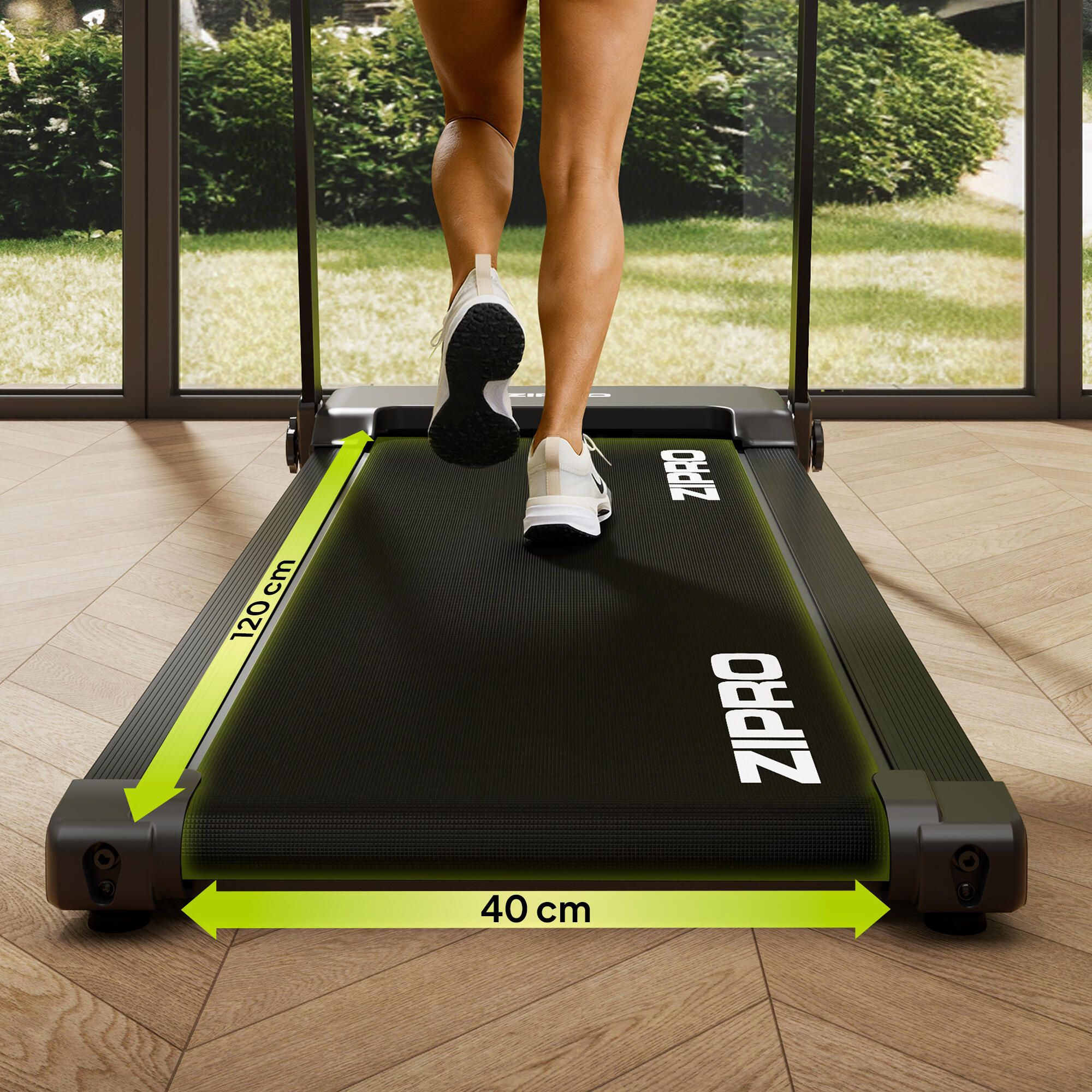 Běžecký pás ZIPRO Forma 12 km/h, skládací, sklon 3 stupně, APP, Bluetooth, Zwift 5/7