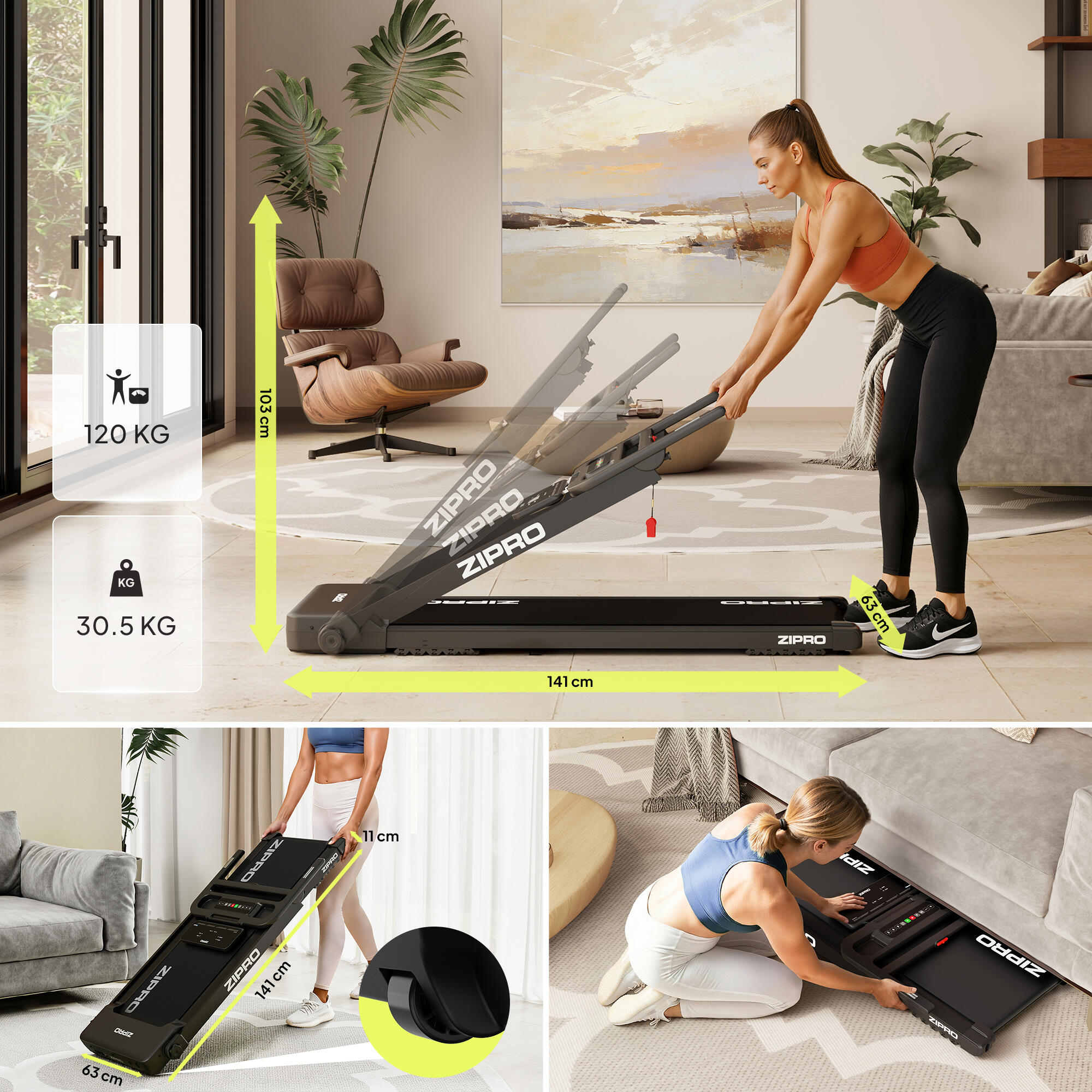 Складна бігова доріжка Zipro Forma