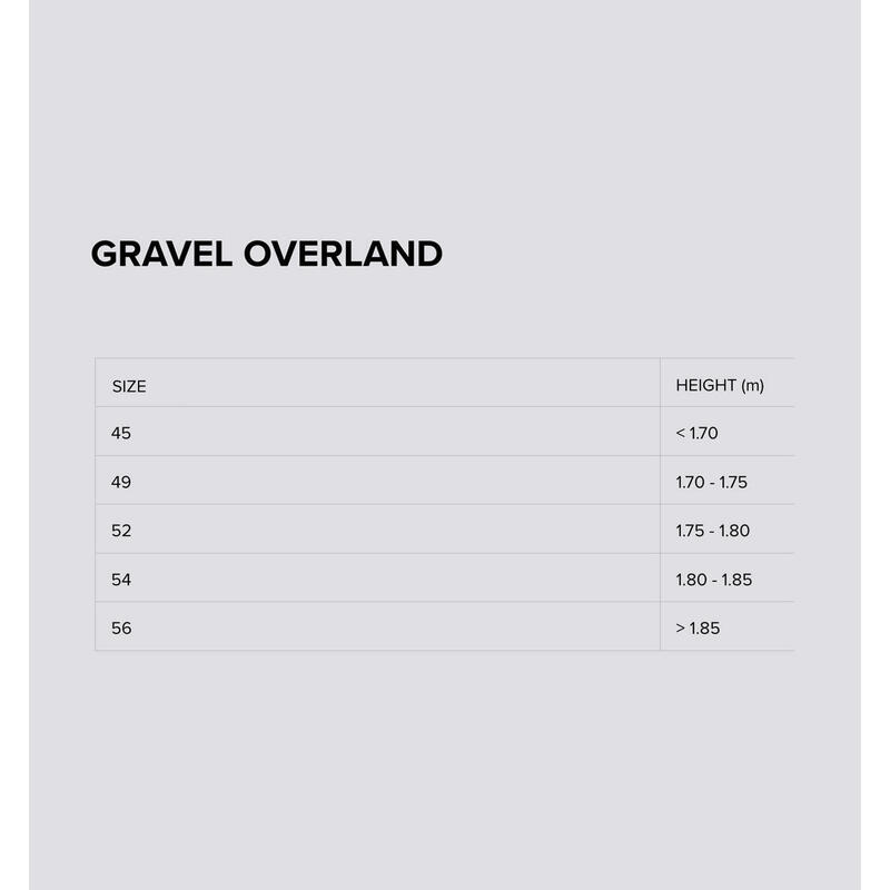 Gravel Overland 51BZ Shimano GRX 825 Di2 24V