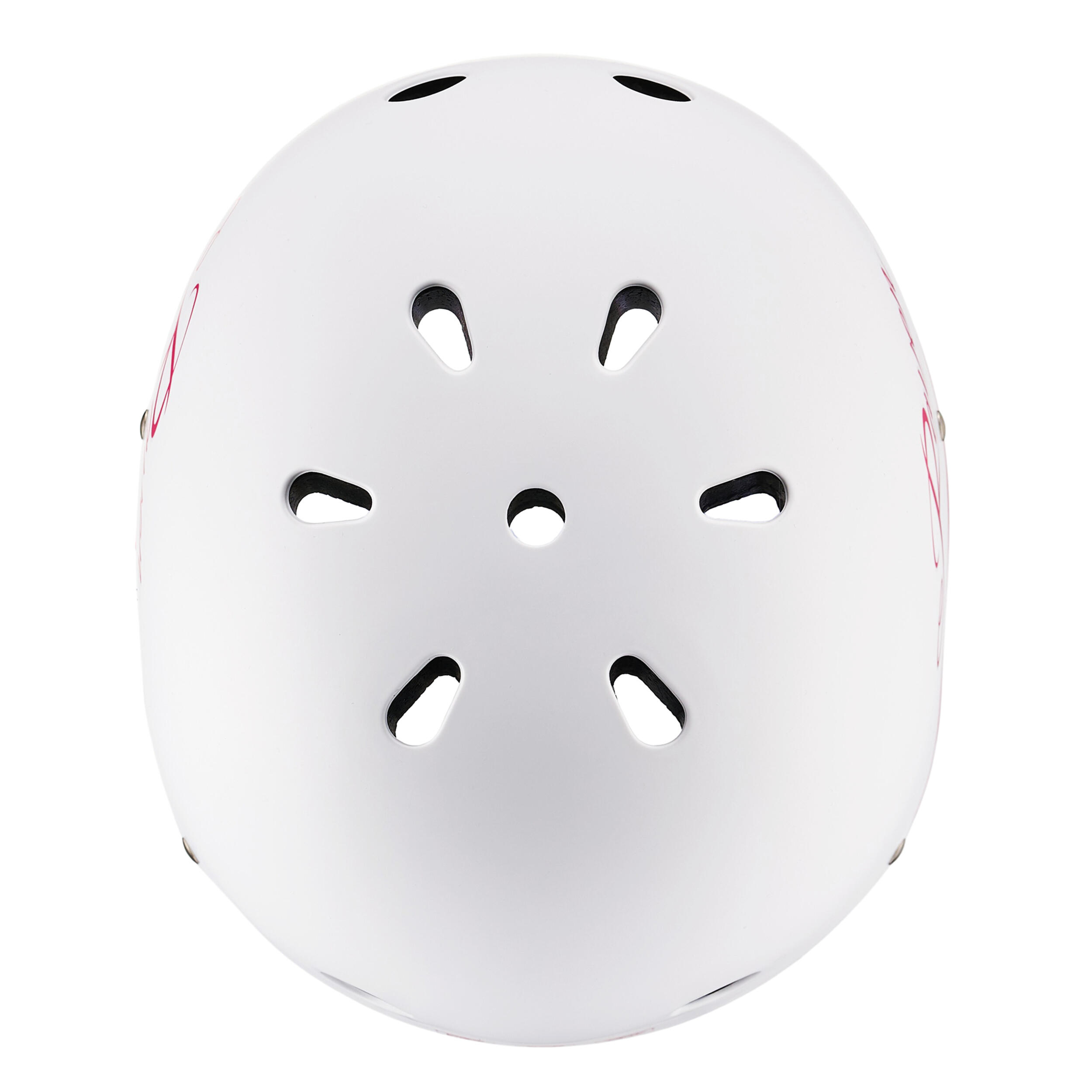 Capacete de Bicicleta, Patins e Skate para Crianças e Adultos Essto Branco/Rosa 5/7