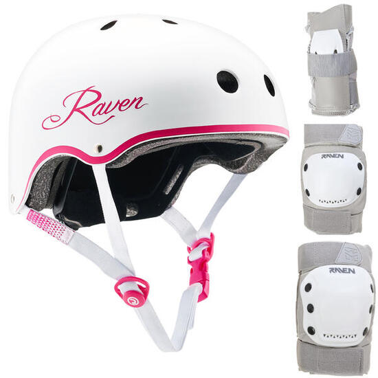 Zestaw na rower rolki skateboardowy Raven Kask Essto Ochraniacze Dexard