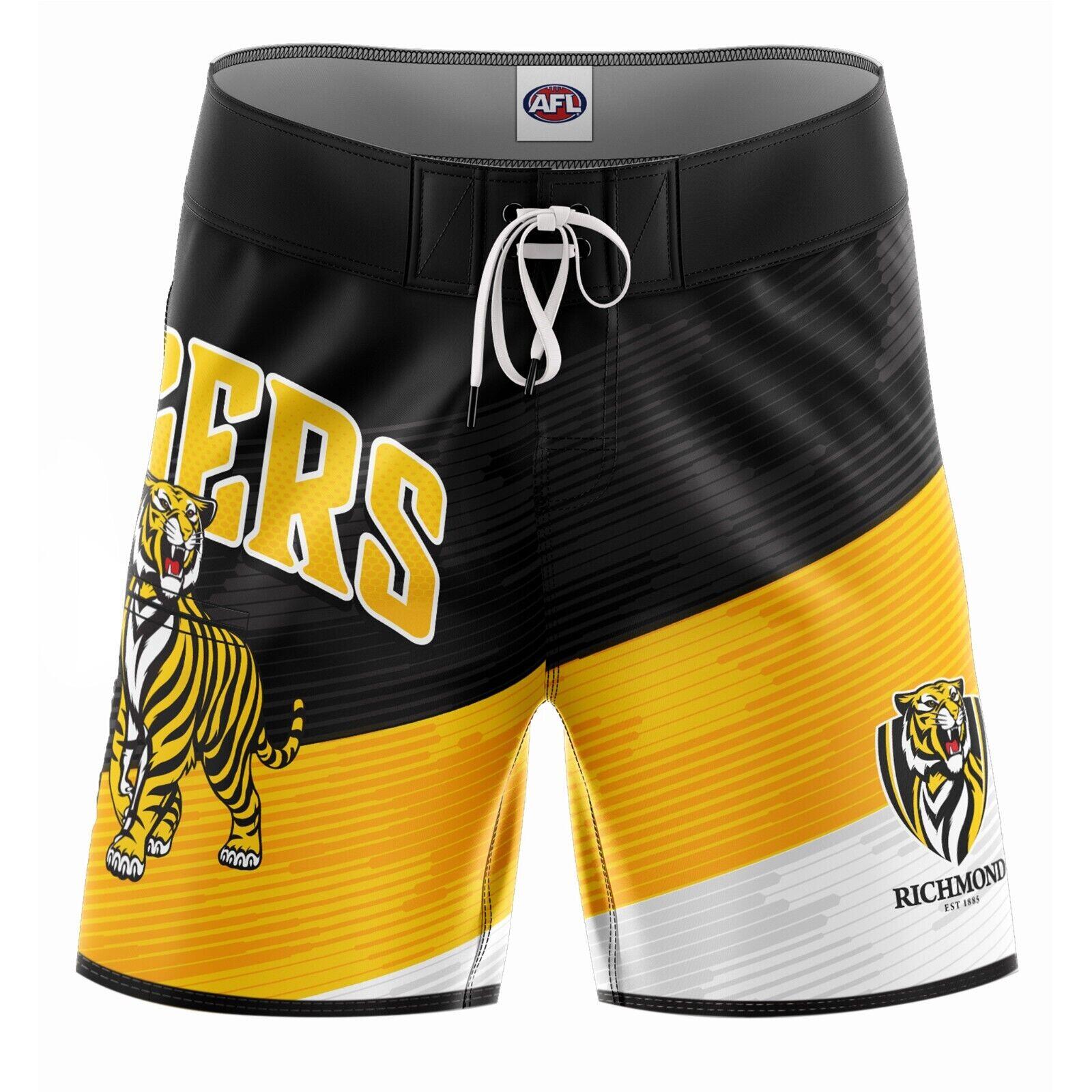 AFL Barrel Board Shorts - Richmond Tigers - Swim - Adult