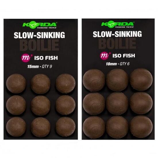 Korda Slow Sinking Boilie ISO Fish 15mm